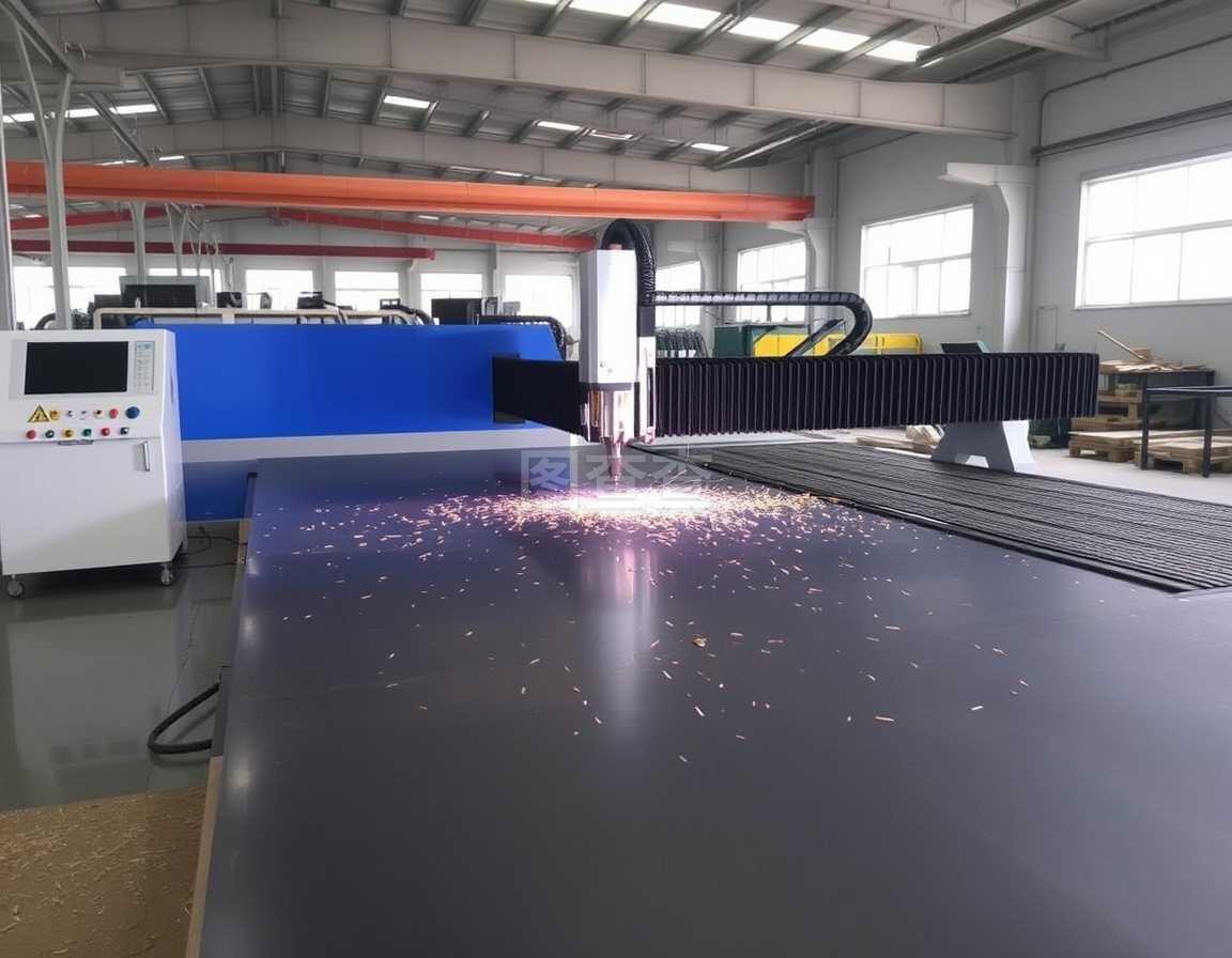 激光板金属切割机切割工作